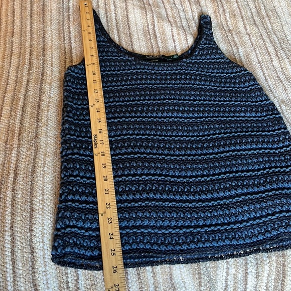 Lauren Denim Blue by Ralph Lauren Twin Sweater Set M - Picture 14 of 15